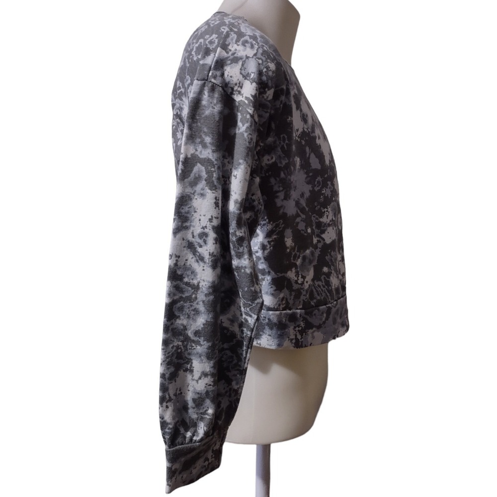 Jenni Intimates Sweatshirt S Women Tie Dye Cropped Grunge Cozy Sleepwear Bold - Picture 2 of 12